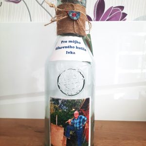 darčeková fľaša s fotkou pre chlapa