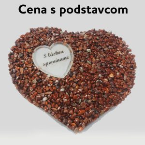 kamienková náhrobná dekorácia s podstavcom - V31