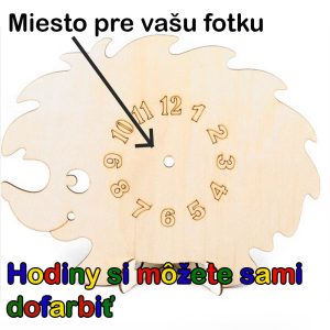 detské hodiny s fotkou - ježko